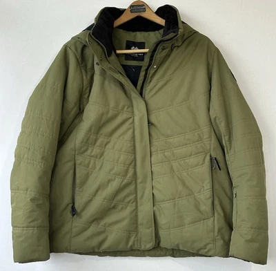 Obermeyer Ski Insulated Tuscany Jacket Hooded Women's 18 Green - Image 1 of 4