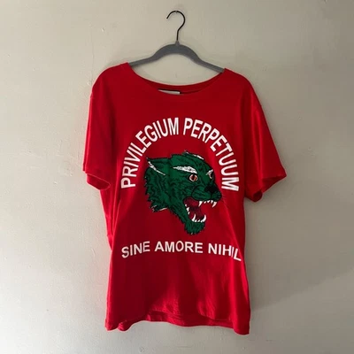 Gucci Camiseta Roja Privilegium Perpetuum Panther - Hombre M Foto 1 de 4