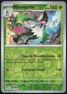 Carte Pokémon Miascarade 015/198 Reverse   Écarlate et Violet Français - Picture 1 of 2