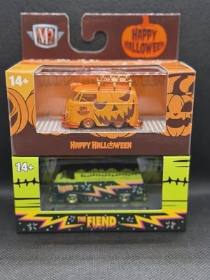 2025 M2 Machines Halloween 1960 VW Volkswagen Delivery Van Chase 1/750 & Fiend - Image 1 of 4
