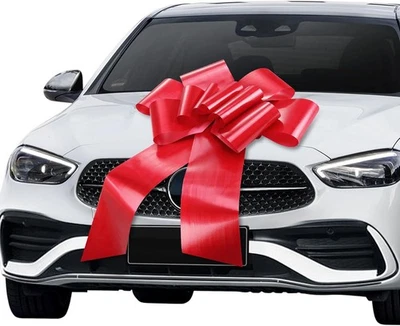 Гигантский автомобильный бант (красный, 30 дюймов) большой подарочный оберточный бант для большого подарочного украшения, Gi - Изображение 1 из 4