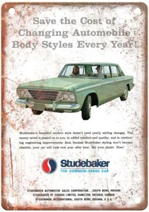 1965 Studebaker Vintage Automobile Ad Retro Look Reproduction Metal Sign A2994 - Picture 1 of 2
