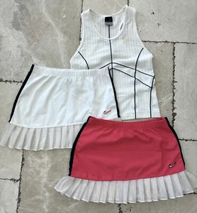 Nike Dry-fit Tennis OutfitsSet Of 4. Tank Top & Tee Shirt & 2 Skirts ( Sm & XS) - Picture 1 of 17
