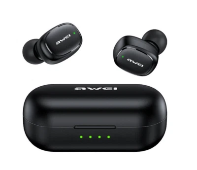 AWEI T13 PRO True Wireless Bluetooth Headphones, 8mm Driver and IPX6 Waterproof - image 1 of 4