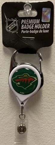MINNESOTA WILD PREMIUM METAL RETRACTABLE ID BADGE HOLDER KEY CHAIN WINCRAFT Cover