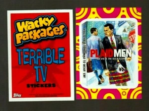 2014 Wacky Packages Series 1 "PLAIDMEN" #2 Terrible TV Insert Sticker Card - Picture 1 of 1