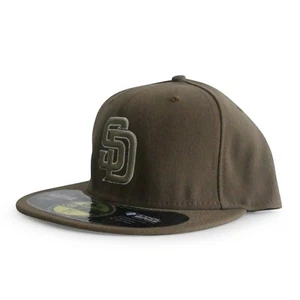 New Era San Diego Padres MLB On Field Alt Fitted Cap Black UV USA No Logo - Picture 1 of 3
