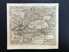 014 Antique Original 1711 map of Crimea, Ukraine, Poland Turkey RARE!!!