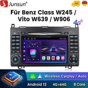 Android 14 DVD Autoradio Für Benz A/B Klasse W169 W245 Sprinter Viano VW Crafter - Bild 1 von 16
