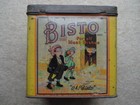 ORIGINAL1920S VINTAGE BISTO FOR ALL MEAT DISHES "AH! BISTO" WILL OWEN GRAVY TIN