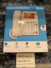 AT&T CL4940 Corded Phone Answering Machine Backlit Display Extra Large Buttons