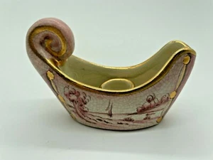Vintage Veneto Flair Hand Painted Mosaic Gondola Candle Holder 1978 Italy - Picture 1 of 8