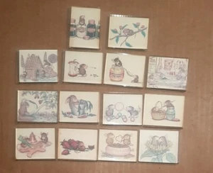 Magnets Refrigerator House Mouse Designs by Ellen Jareckie - Lot of 14 - Picture 1 of 12