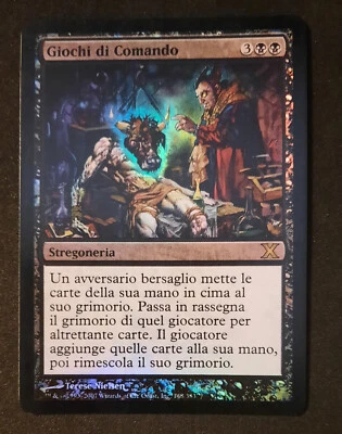 MTG FOIL ITALIAN Head Games - 10th Edition Magic the Gathering Card # 148 LP - Image 1 of 2