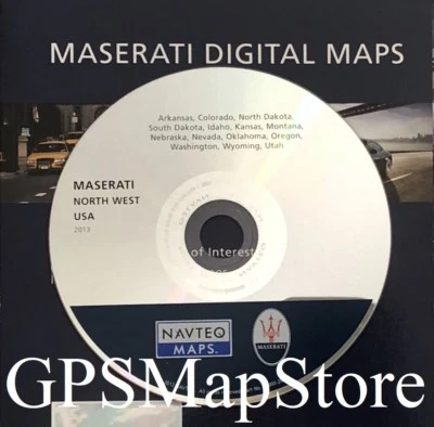 2004-2012 Maserati Quattroporte GPS Navigation CD North West U.S Map 2013 Update - Image 1 of 2