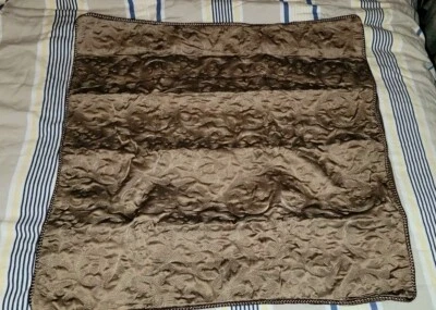 Nueva almohada europea Croscill Everly bronce dorado farsa euro marrón Foto 1 de 4