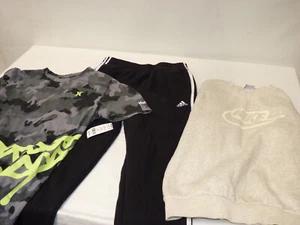 USED 3-PACK LOT Nike Hurley Adidas KIDS SIZE LARGE Activewear Sweatshirt Joggers - Picture 1 of 8