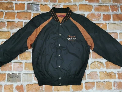 Chevignon 1957 Vintage BOMBER Chaqueta Leyenda Etiqueta Negro Informal Gr: L Tip - Imagen 1 de 4