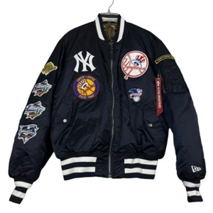 Alpha Industries x New Era x New York Yankees Graphic Patch Bomber Jacket - Picture 1 of 6