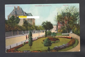 B 906/AK Eisleben Gymnasium/Schlossplatz/Post" 1911 - Bild 1 von 1