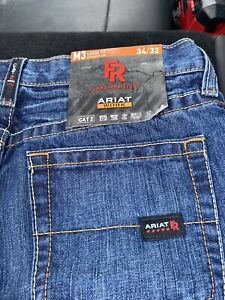 Ariat M4 Jeans Men’s 34x32 FR Flame Resistant Low Rise Boot Cut CAT 2