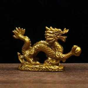 Decor Dragon Ornaments Resin Crafts Dragon Zodiac Statue Animals Sculpture - Picture 1 of 12