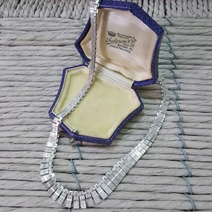 Vintage 925 Sterling Silver Necklace, Cleopatra Necklace, 1978,Silver Jewellery - Picture 1 of 7