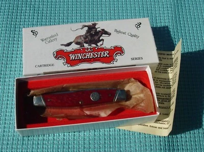 Navaja de bolsillo Winchester 1995 hueso rojo Muskrat  Foto 1 de 4