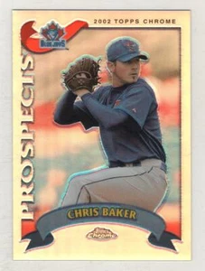 2002 Topps Traded rifrattore cromato #154 Chris Baker Toronto Blue Jays RC BV $4 - Foto 1 di 1