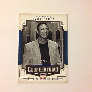 Tony Perez #95 Rojos 17/25 Hecho Azul Paralelo 2015 Panini Coopertown Hof - Imagen 1 de 1