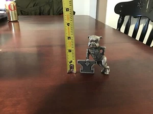 1972-97 YALE PEWTER BULLDOG NCAA COLLEGE SCHOOL MASCOT TEAM LOGO FIGURINE - Picture 1 of 5