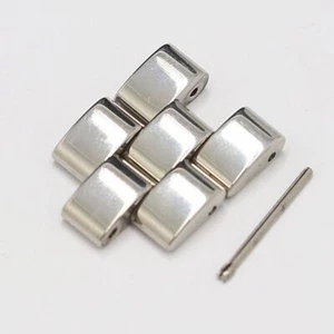 Gucci Genuine 2 Link 3600J Ladies Watch Belt Band Bracelet Parts Silver 17mm - Picture 1 of 3