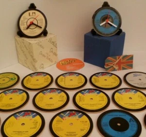 ELO ELECTRIC LIGHT ORCHESTRA DRINKS COASTERS Upcycled Hit SINGLES Vinyl Records - Picture 1 of 12