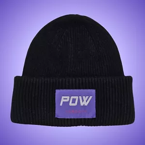 Cordova Hat Beanie Onyx 100% Merino Wool The Pow Knit Outdoor Winter Preppy! - Picture 1 of 4