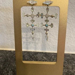 Kendra Scott Gold Opalesque Chandelier Earrings - Picture 1 of 6