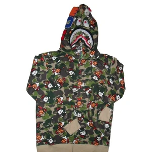 A Bathing Ape BAPE x Hello Kitty Camo Shark Hoodie Sanrio Youth XL Kids Medium - Picture 1 of 12