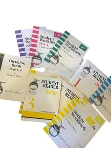Lot 10 Wilson Reading System 1-6 Readers Workbooks Stories - Picture 1 of 7