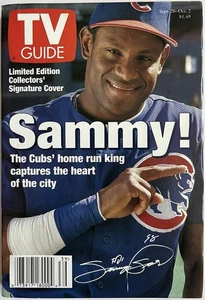 SEPT 26 1998 TV GUIDE vintage television magazine SAMMY SOSA - ILL/WI edition - Picture 1 of 2