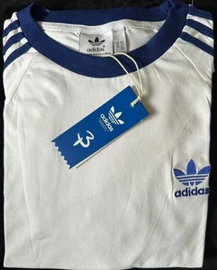 Herren Adidas Originals 3 Streifen Rundhals T-Shirt Kurzarm Sport-Laufen-Fitnessstudio - Bild 1 von 13