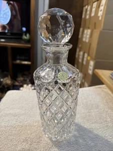 Beautiful Vintage Crystal Bohemian Czechoslovakia Decanter 24% PBO Rare - Picture 1 of 15
