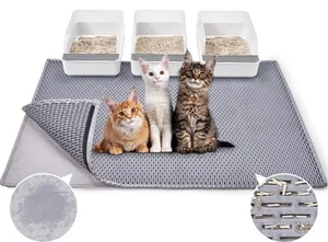 45"x 32" Cat Litter Mat, Washable Extra Large XL Kitty Litter Trapping Mat, S... - Picture 1 of 7