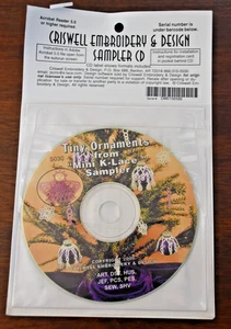 Criswell Embroidery & Design CD Holiday Ornaments Mini K-Lace Sampler - Picture 1 of 5