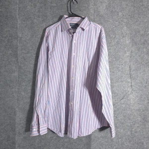 Polo Ralph Lauren Classic Fit Button Down Hemd Herren 18 XXL gestreift rosa blau - Bild 1 von 9