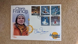 signature clare francis signed autograph FDC lighthouses stamps 1998 - Picture 1 of 1