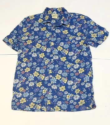 There About Youth Boys Shirt Blue Floral Flowers Button Up Collar XL 18/20 - Image 1 of 3
