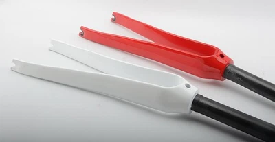 Road Bike Forks 700*25C Full Carbon Fiber Bicycle Racing Rigid Fork QR C Brake - Image 1 of 4