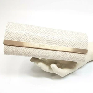 Jimmy Choo Brillenetui L Beige + Putztuch Hartschale Sonnenbrillen Box Magnet - Bild 1 von 6