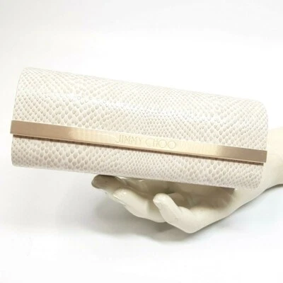 Jimmy Choo Brillenetui L Beige + Putztuch Hartschale Sonnenbrillen Box Magnet