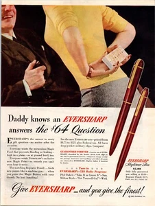 VINTAGE 1945 EVERSHARP SKYLINER PEN PRINT AD - Picture 1 of 1