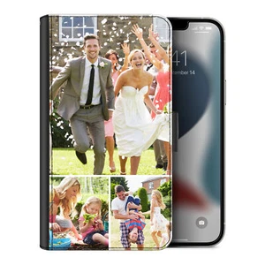 Personalised Photo Phone Case For iPhone 14/13/12 PU Leather Cover with TPU - Picture 1 of 12